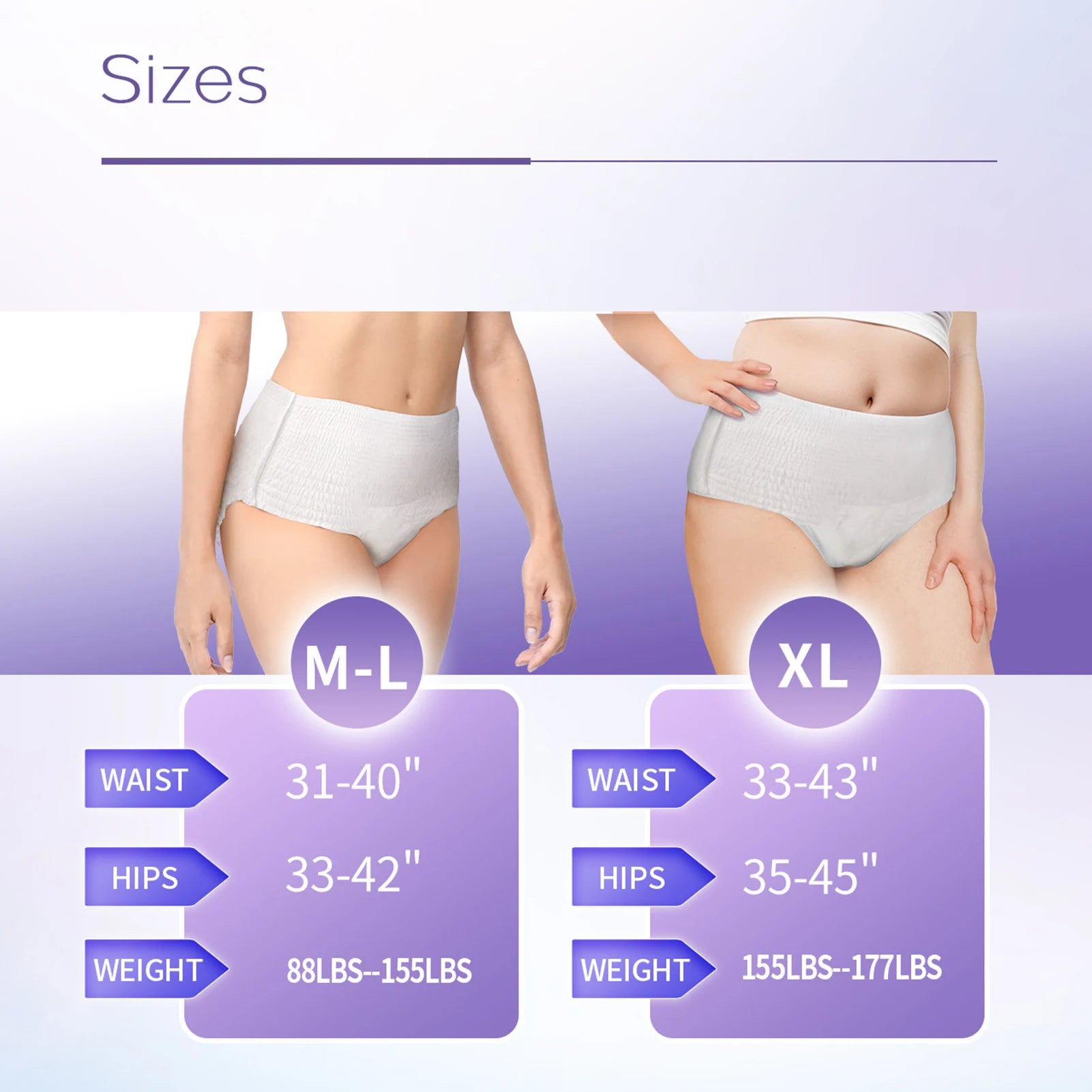 Disposable Period Underwear – 5 Pack | Heavy Flow, Overnight Protection