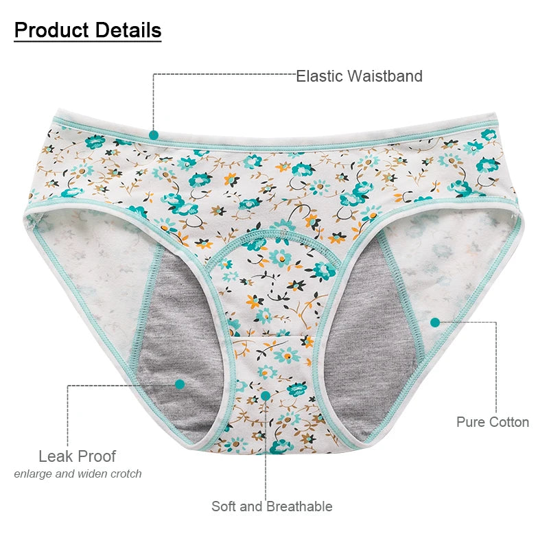 3pcs/Set Leak Proof Menstrual Panties Girls Period Underwear Sexy Pants Physiological Underwear New Product Waterproof Briefs